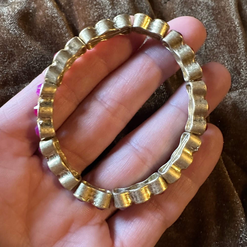 Ruby (real faux ?) stretch tennis bracelet 3 for $15 or 4 for $20 - Picture 5 of 5